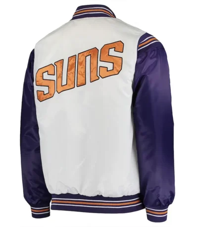 White-Purple Phoenix Suns Renegade satin Jacket