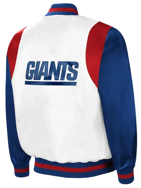 White-Royal NY Giants Retro The All-American Jacket
