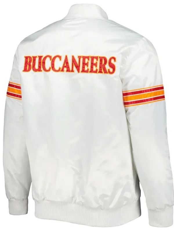 White The Power Tampa Bay Buccaneers Satin Jacket