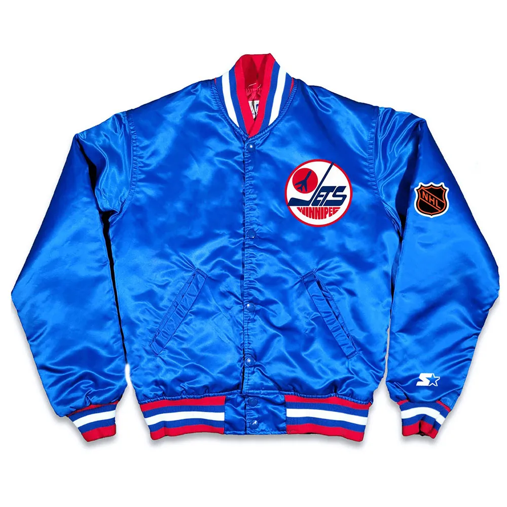 Winnipeg Jets 80s Blue Jacket Winnipeg Jets 80s Blue Jacket