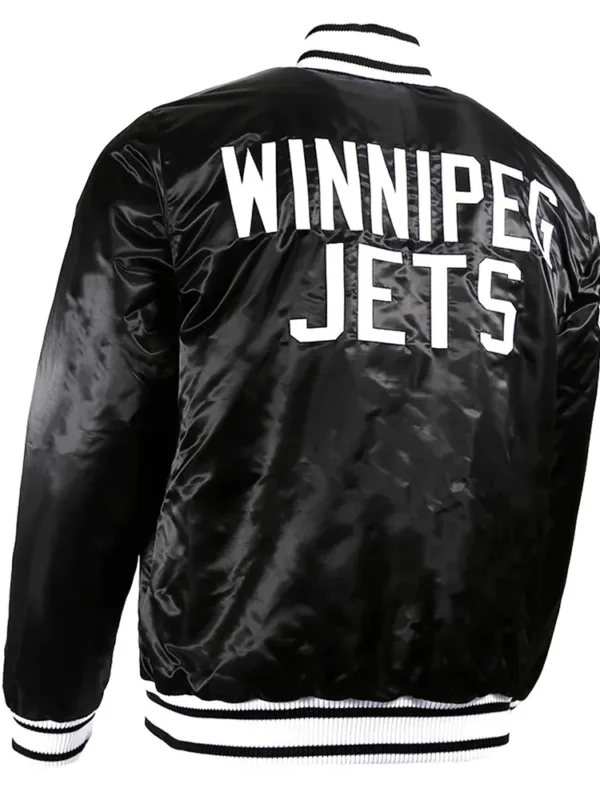 Winnipeg Jets Black Ice Satin Jacket