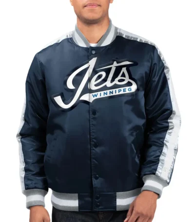 Winnipeg Jets Navy O-Line Jacket
