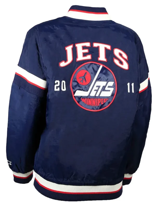 Winnipeg Jets Tournament Navy Varsity Jacket