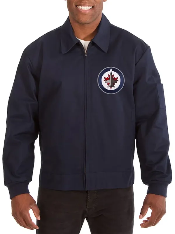 Winnipeg Jets Workwear Navy Cotton Jacket