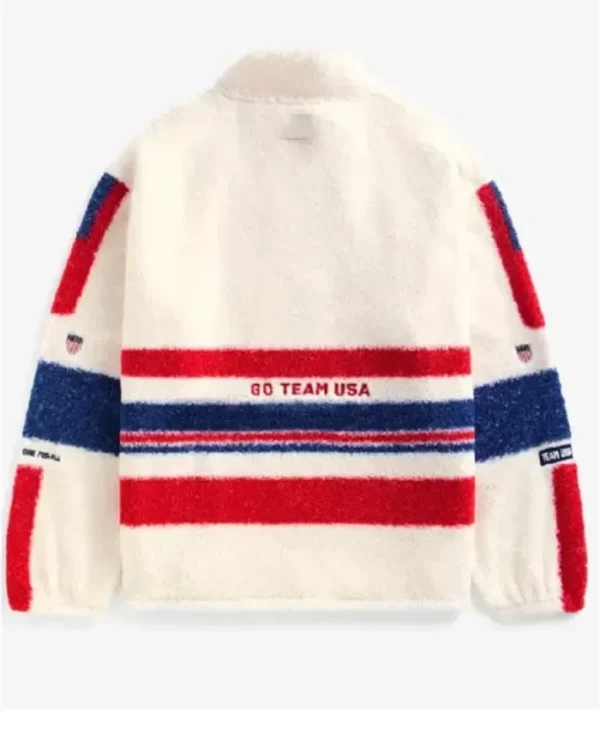 Team USA Cream Sherpa Jacket