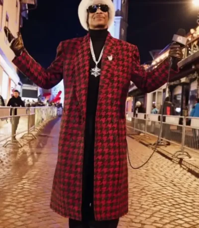 Winter Olympics 2026 Snoop Dogg Houndstooth Coat