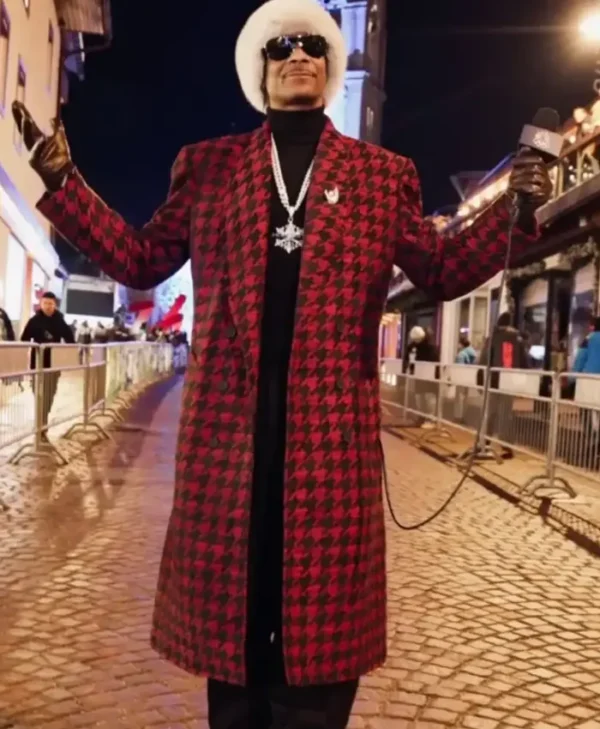 Winter Olympics 2026 Snoop Dogg Houndstooth Coat