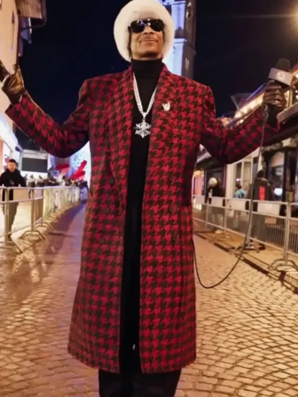 Winter Olympics 2026 Snoop Dogg Houndstooth Coat