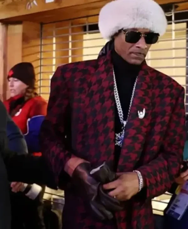 Winter Olympics 2026 Snoop Dogg Houndstooth Coat