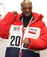 Winter Olympics 2026 Snoop Dogg Team USA Red Puffer Jacket