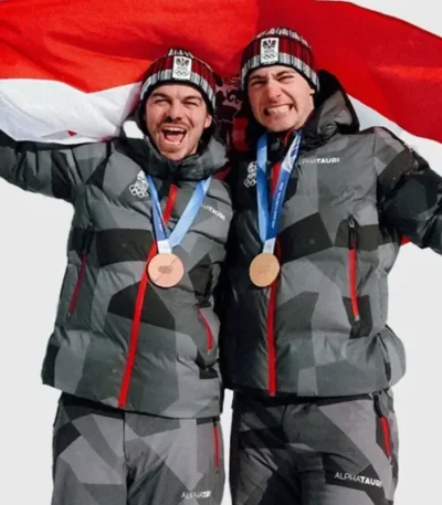 Winter Olympics 2026 Team Austria Grey Jacket