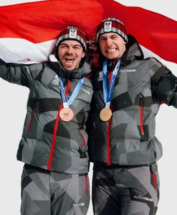 Winter Olympics 2026 Team Austria Grey Jacket