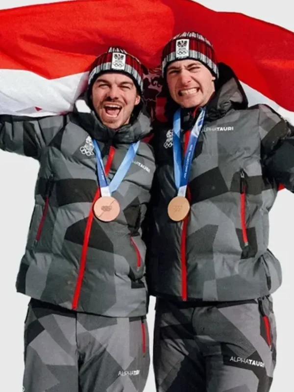 Winter Olympics 2026 Team Austria Grey Jacket