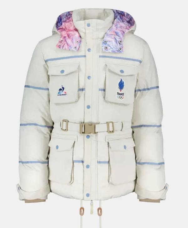Winter Olympics 2026 Team France White Jacket