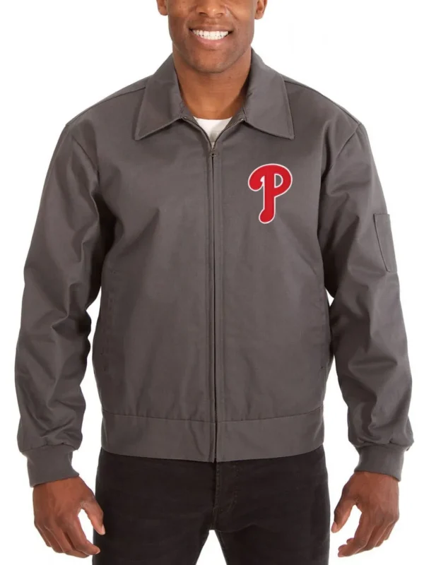 Workwear Philadelphia Phillies Grey Jacket