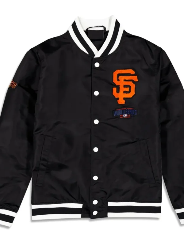 World Series San Francisco Giants Logo Select Black Jacket