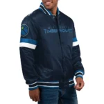 Youth Home Game T-Wolves Navy Jacket