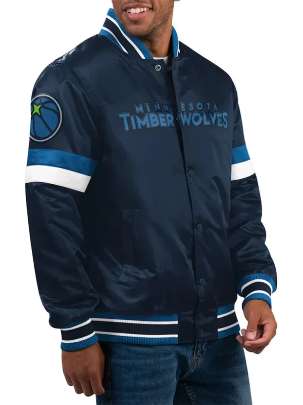 Youth Home Game T-Wolves Navy Jacket
