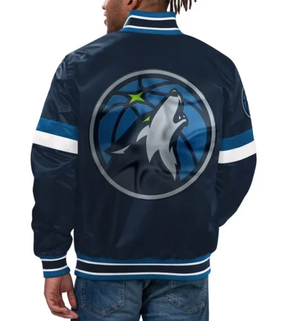 Youth Home Game T-Wolves Navy Jacket