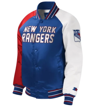 Youth NY Rangers Varsity Satin Jacket