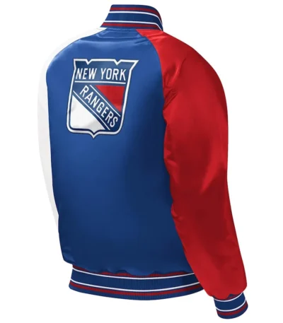 Youth NY Rangers Varsity Satin Jacket