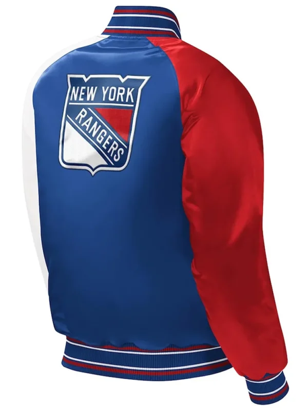 Youth NY Rangers Varsity Satin Jacket