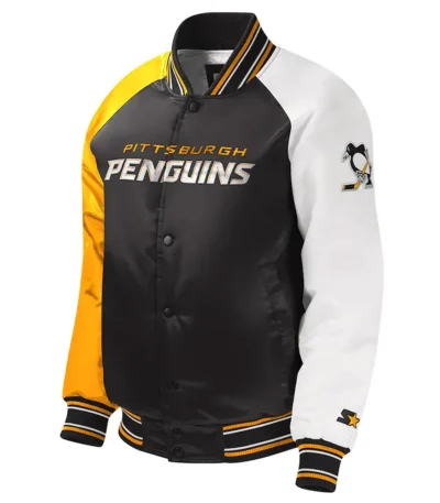 Youth Pittsburgh Penguins Varsity Satin Jacket