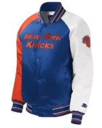 Youth Royal Ny Knicks Varsity Satin Jacket