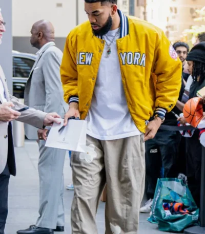 Karl-Anthony Towns New York Knicks Yellow Jacket