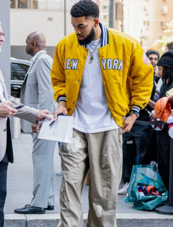 Karl-Anthony Towns New York Knicks Yellow Jacket