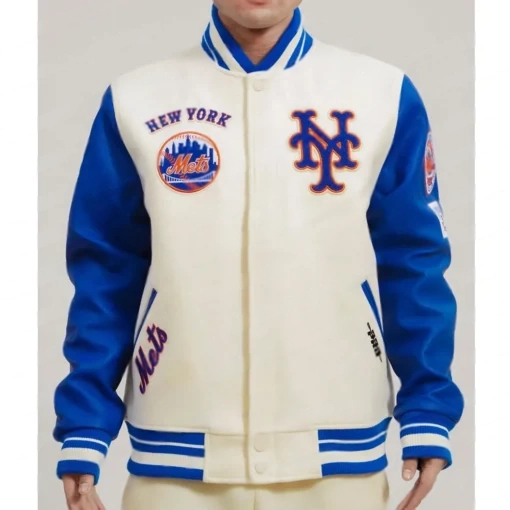 New York Mets Kate Upton Varsity Jacket New York Mets Kate Upton Varsity Jacket