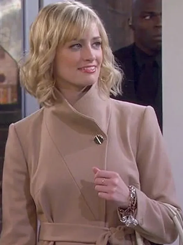 2 Broke Girls Caroline Channing Beige Coat
