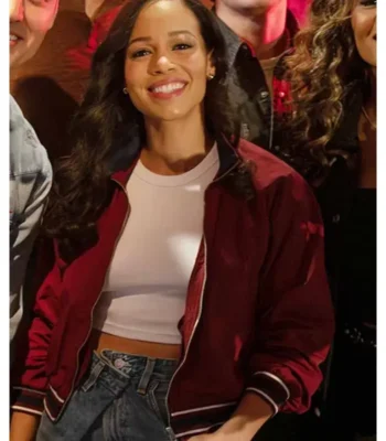 9-1-1 Nashville Roxie Alba Red Bomber Jacket