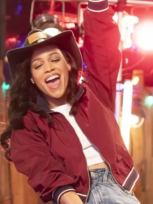 9-1-1 Nashville Roxie Alba Red Bomber Jacket