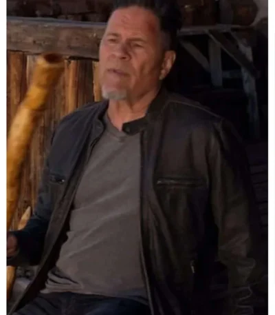 A Martinez Longmire Black Leather Jacket