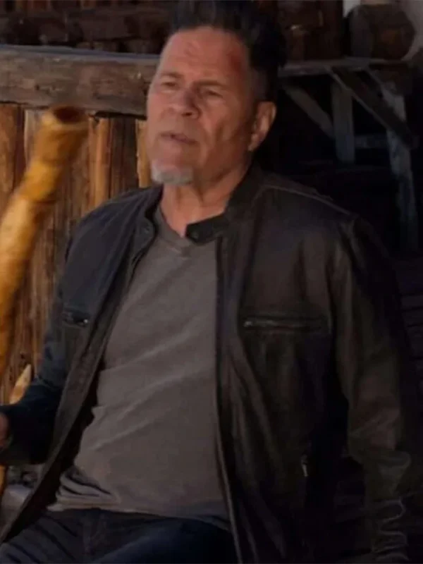 A Martinez Longmire Black Leather Jacket