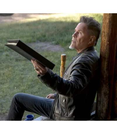 A Martinez Longmire Black Leather Jacket