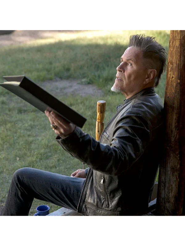 A Martinez Longmire Black Leather Jacket