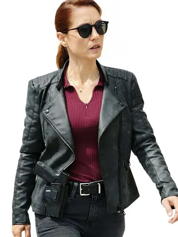 A Taste for Murder Inspector Lara Sarrancino Leather Jacket