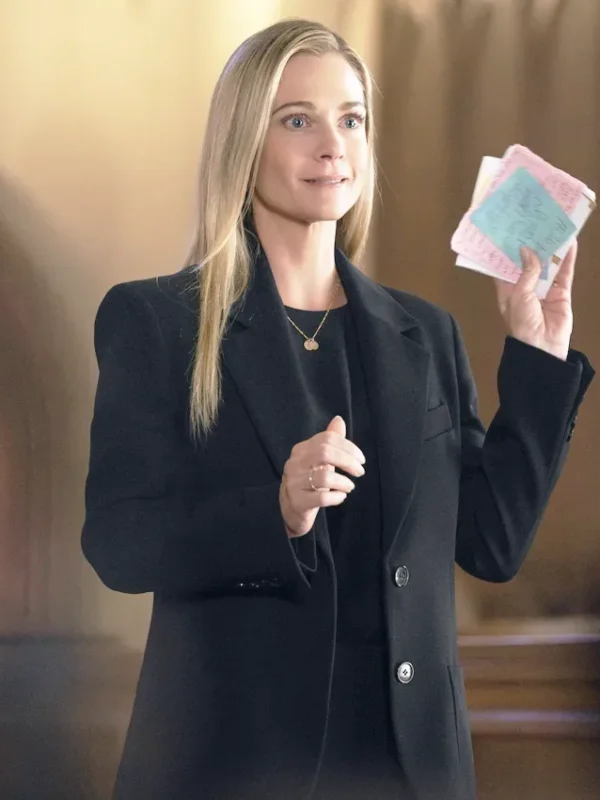 A.J. Cook Criminal Minds Evolution S18 Black Coat