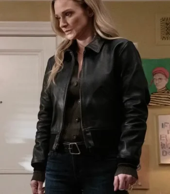 A.J. Cook Criminal Minds Evolution S18 Bomber Leather Jacket