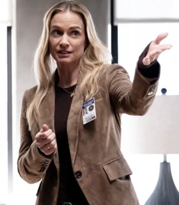 A.J. Cook Criminal Minds Evolution S18 Suede Blazer