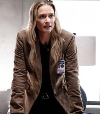 A.J. Cook Criminal Minds Evolution S18 Suede Blazer