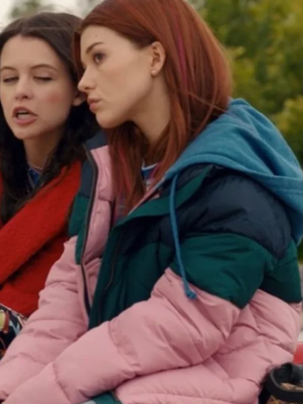 Abby Ginny and Georgia S03 Colorblock Puffer Jacket