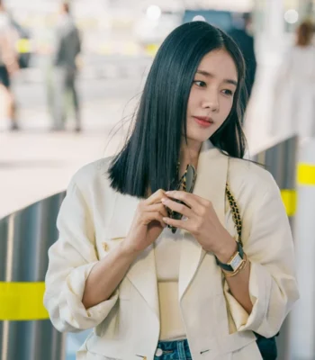 Ahn Eun-jin Genie, Make a Wish S01 Off-White Blazer
