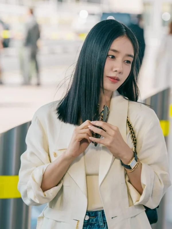 Ahn Eun-jin Genie, Make a Wish S01 Off-White Blazer