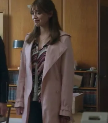 Aimee Lou Wood Toxic Town Pink Coat