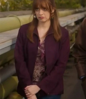 Aimee Lou Wood Toxic Town Purple Jacket