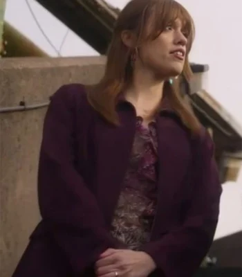 Aimee Lou Wood Toxic Town Purple Jacket
