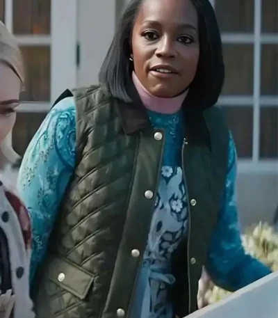 Aja Naomi King Grosse Pointe Garden Society Quilted Vest